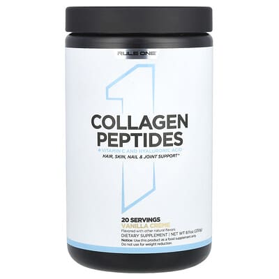 COLLAGEN PEPTIDES + VITAMIN C AND HYALURONIC ACID BY RULE 1
