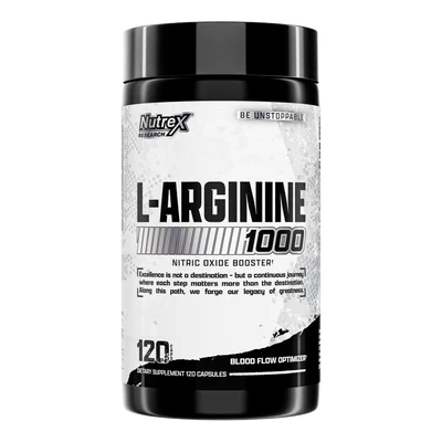 L-Arginine 1000 | Nitric Oxide Booster – 120 Capsules